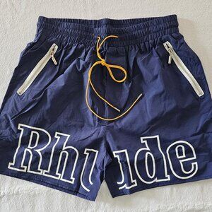 Rhude Men's Navy and Blue Swim-briefs-shorts